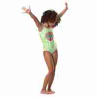 The Grateful Store-Tie-Dye Heart Little Kids Swimsuit (2T-7)
