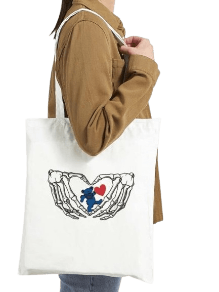 Blue Bear Cotton Tote Bag