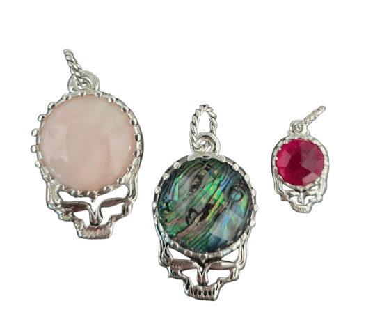 David-WHTBLUEPINK-StealiePendants Stealie Jewelry