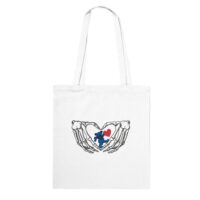Blue Bear Organic Cotton Long Handle Tote Bag