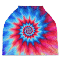 The Grateful Store-Red Whirl Car Seat Cover
